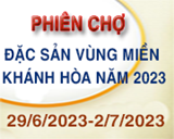 Mời tham gia phiên chợ Đặc sản vùng miền Khánh Hòa năm 2023